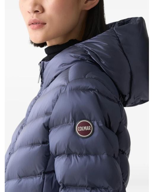Colmar Blue Hooded Padded Coat