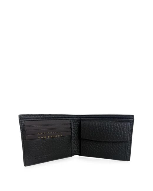 The Bridge Black Leather Wallet