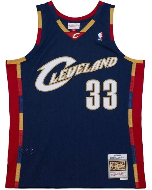 Jersey NBA Alternate Cavaliers 2009 Shaquille O'Neal Mitchell & Ness de hombre de color Blue