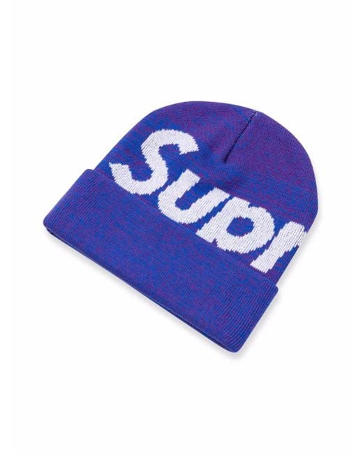 Supreme Blue Big Logo Beanie "Fw 21" Sneakers