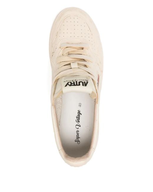 Autry White Sup Vint Low-Top Trainers