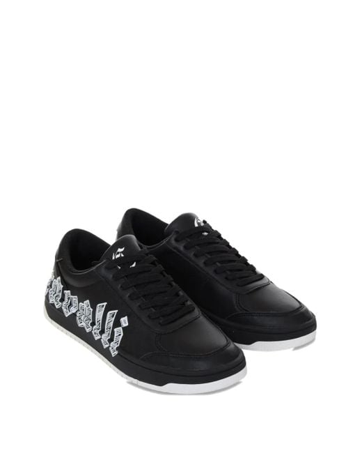 Just Cavalli Black Side-Logo Sneaker for men
