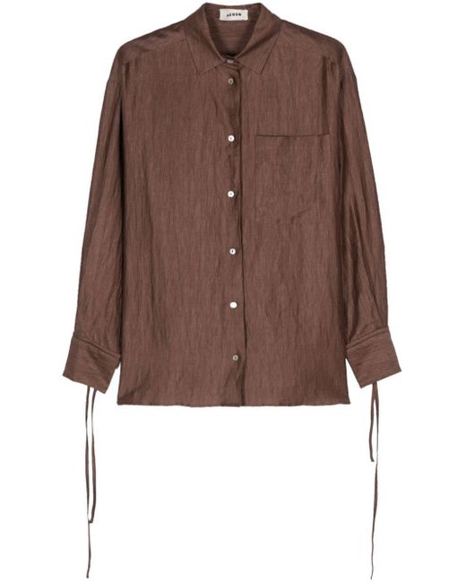 Aeron Brown Soir Crinkled Shirt