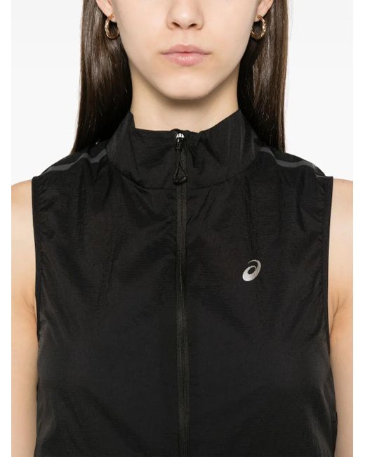 Asics Black Metarun Packable Gilet Clothing