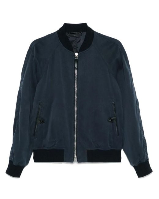 メンズ Tom Ford ギャバジン ジャケット Blue