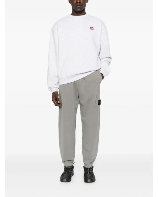 Stone Island Gray Cotton Track Pants for men