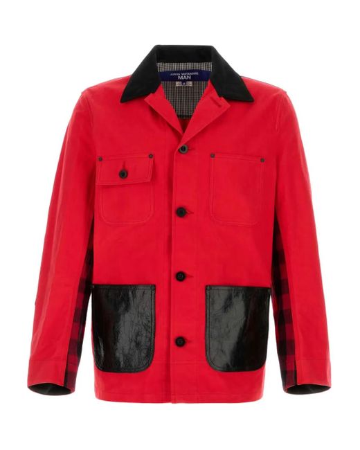 Junya Watanabe Red Panelled Jacket for men