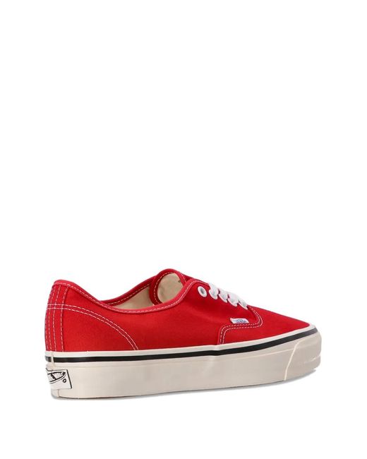 Vans Red Logo-Patch Sneakers for men