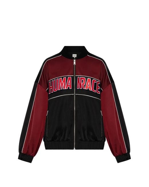 Gestuz Red Panelled Bomber Jacket