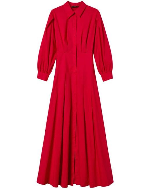 Twinset ロング シャツドレス Red