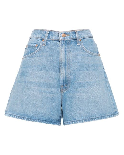 Mother Blue Snacks! Jeans-Shorts