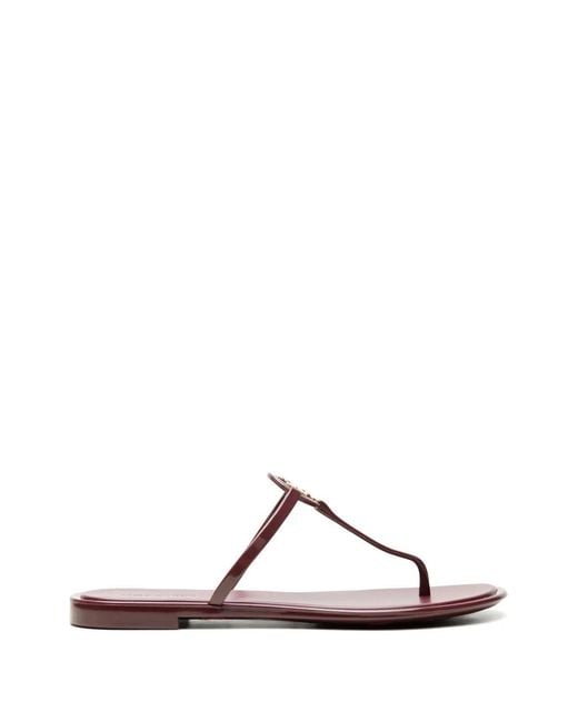 Tory Burch Brown Mini Miller Jelly Sandals