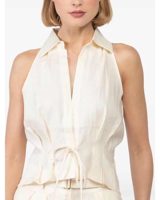 Hevron White Sloan Vest