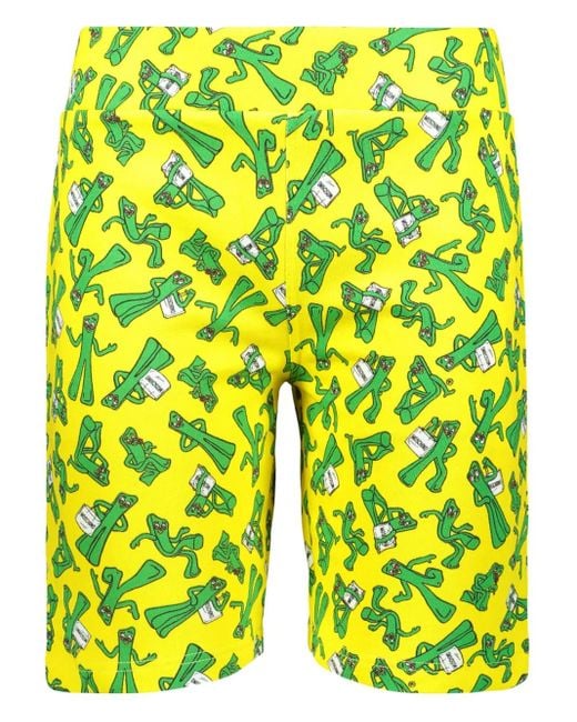 Bermudas Estampadas Moschino de color Yellow