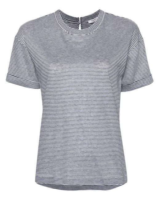 T-Shirt A Righe di Peserico in Gray