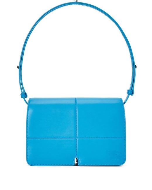 Bolso de hombro con logo Burberry de color Blue