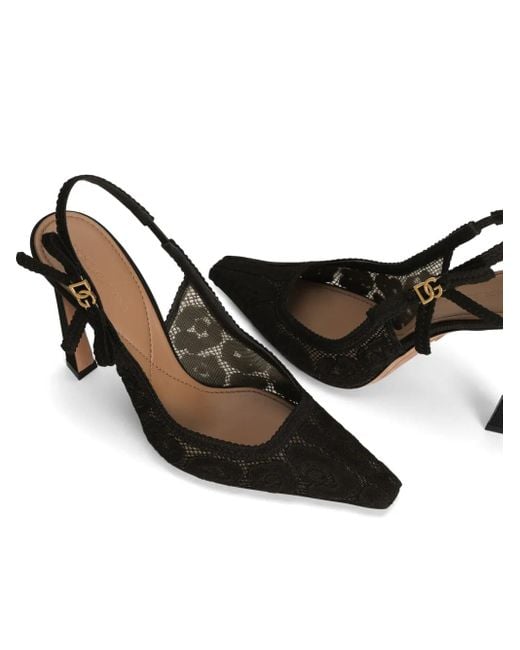 Zapatos con tacón de 105 mm Dolce & Gabbana de color Black