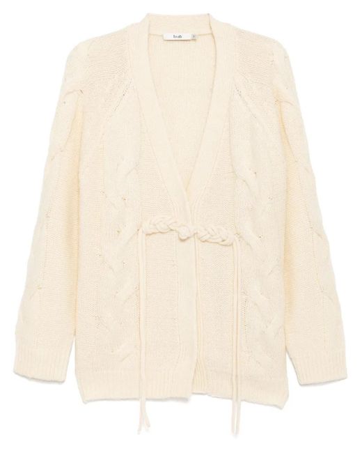 B+ AB Natural Cardigan Mit V-Ausschnitt
