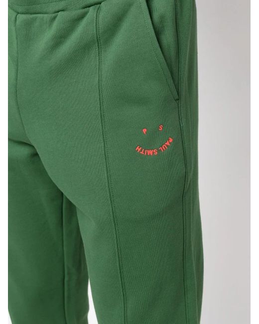 Paul Smith Green Tapered-Leg Track Pants for men