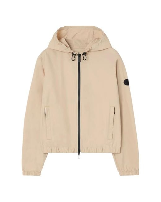 Burberry Natural Nylon Nelson Hooded Jacket