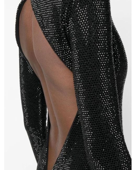 Philipp Plein Mini-Jurk Verfraaid Met Kristallen in het Black