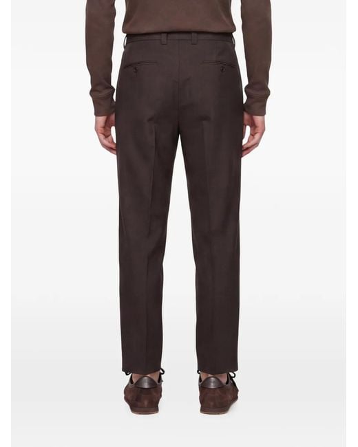 Briglia 1949 Black Portofino Pleated Trousers for men
