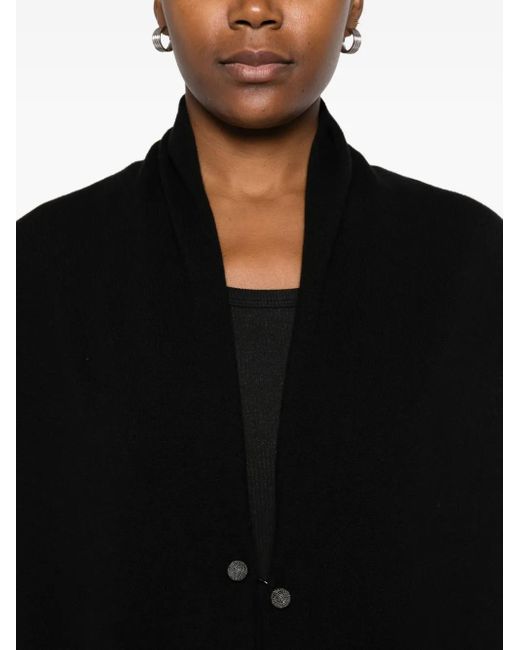 Fabiana Filippi Black Single-Button Cardigan