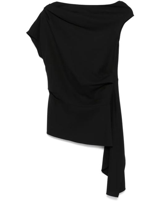 Jonathan Simkhai プリーツディテール トップ Black