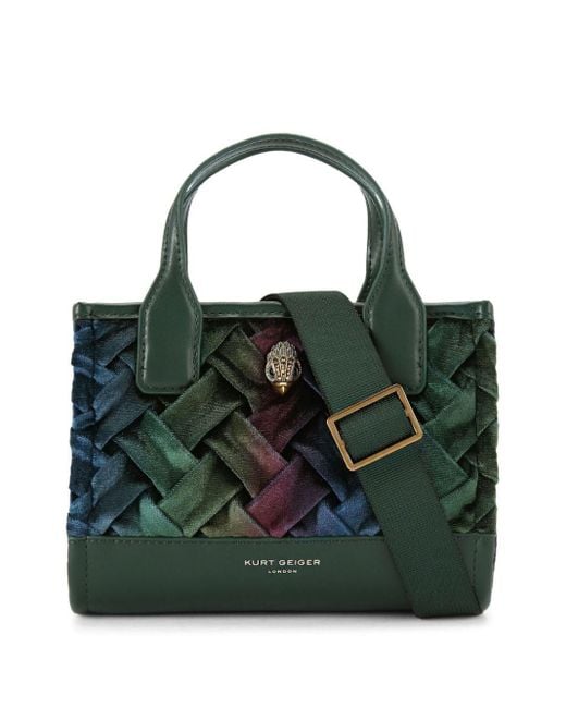 Kurt Geiger ベルベット ハンドバッグ Green