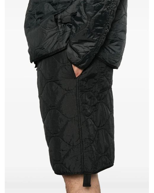 Peacemaker Oamc Black Quilted Shorts for men