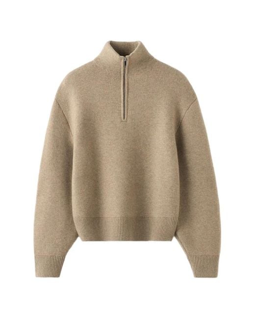 Almada Label Natural Dana Half-Zip Sweater