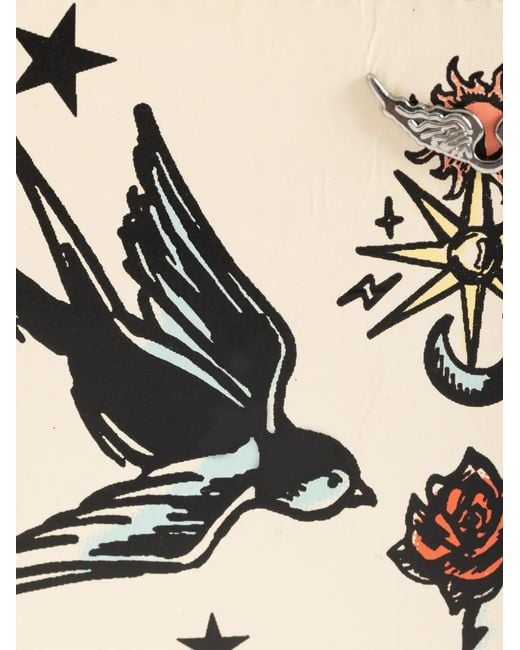 Zadig & Voltaire Natural Zv Pass Tattoo Card Holder