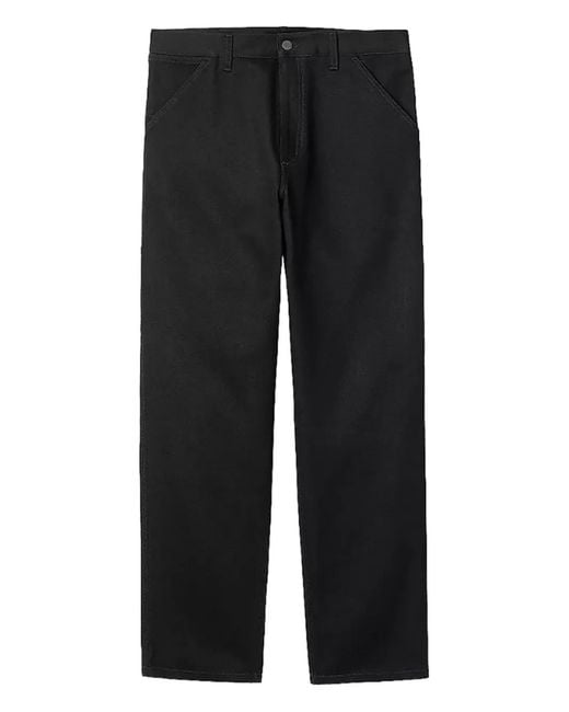 Carhartt Black Five-Pocket Cotton Jeans for men