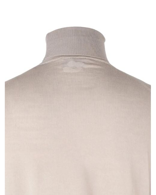 Lardini Natural Roll-Neck Sweater for men