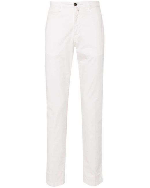 Pantalones con corte slim Briglia 1949 de hombre de color White