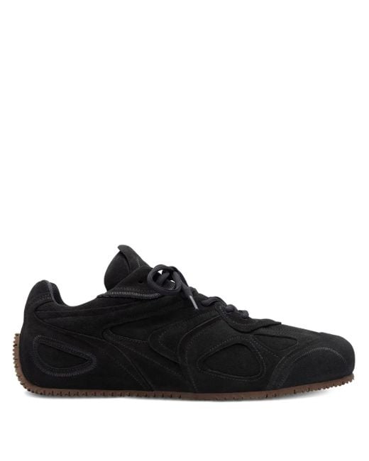Axel Arigato Black Slow Runner Suede Panelled Sneakers for men