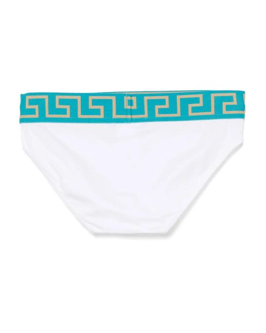 Versace Blue Greca Border Briefs for men