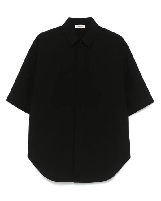 美品！FEAR OF GOD オックスフォード　半袖シャツ　ブラック　Sサイズ 美品！FEAR OF GOD オックスフォード 半袖シャツ ブラック S