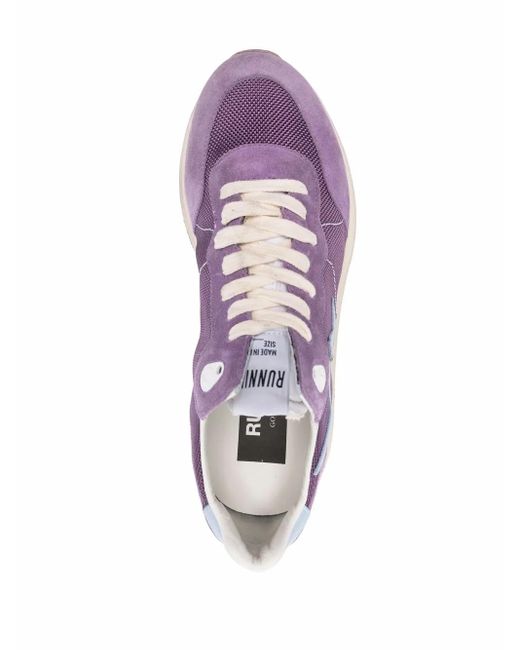 Golden Goose Deluxe Brand Purple Running Sole Low-Top Sneakers