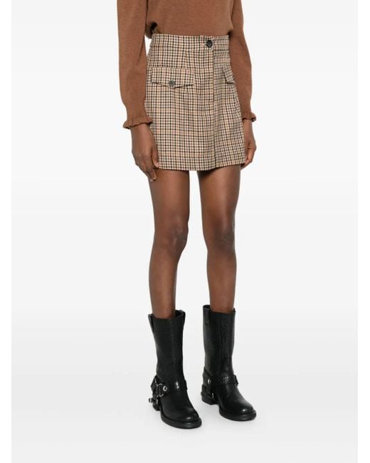 Dixie Natural Plaid Skirt