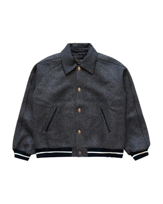 Wales Bonner Gray Homecoming Bomber Jacket for men