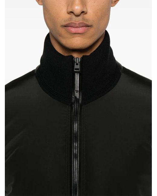 Giacca Con Inserti di Tom Ford in Black da Uomo