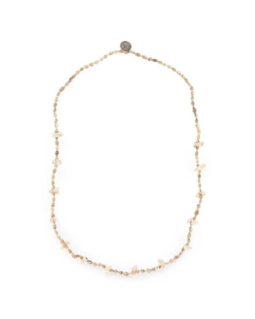 Alanui White Mongo Shell Coin-Pendant Necklace