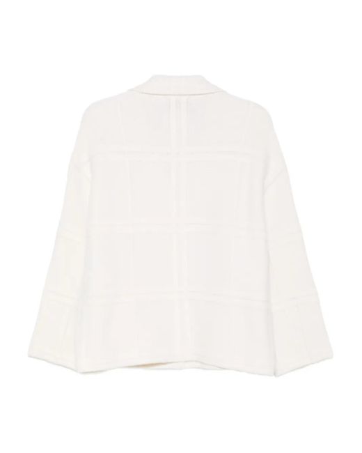 Bruno Manetti White Wool Jacket