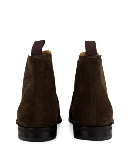 Church's Brown Chelsea Amberley R 2.0 Suede-Finish Elasticated-Side Ankle Boots for men