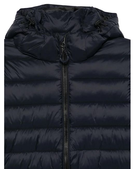 Superdry Blue Hooded Puffer Jacket