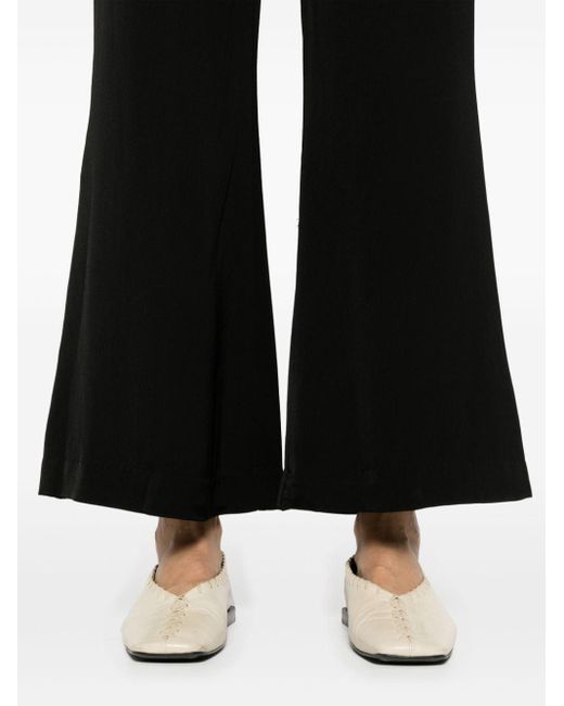 Zimmermann Black Cropped Flared Trousers