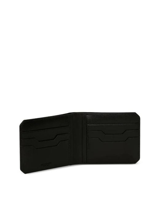AU DEPART Black Geometric-Pattern Wallet