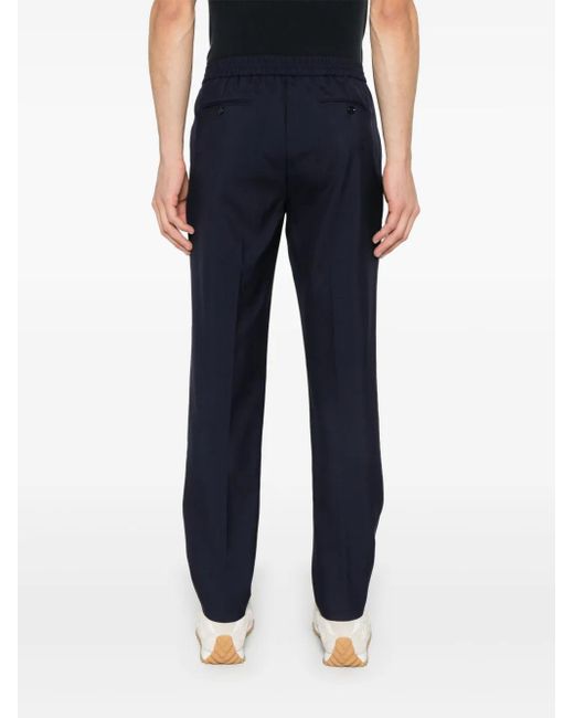 Fursac Blue Wool Trousers for men