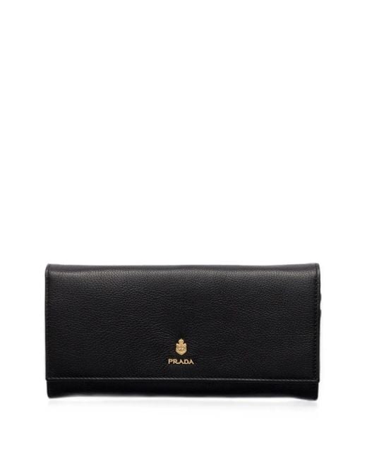 Prada Black Large Leather Wallet